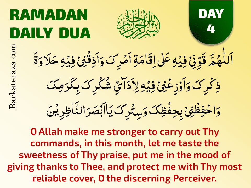 Daily Duas Supplications for 30 Days of Ramadan